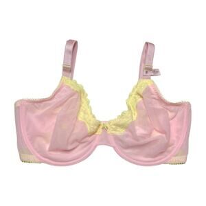 Victoria's Secret Tease Unlined Demi Bra Mesh Pretty Blossom Size 38DDD